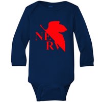 Neon Genesis Evangelion Nerv Logo Baby Long Sleeve Bodysuit