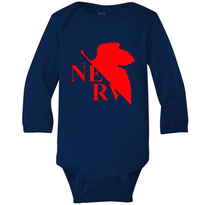 Neon Genesis Evangelion Nerv Logo Baby Long Sleeve Bodysuit