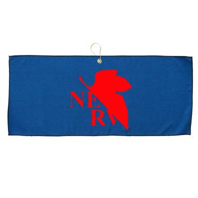 Neon Genesis Evangelion Nerv Logo Large Microfiber Waffle Golf Towel