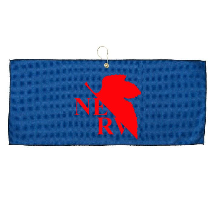 Neon Genesis Evangelion Nerv Logo Large Microfiber Waffle Golf Towel