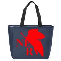 Neon Genesis Evangelion Nerv Logo Zip Tote Bag