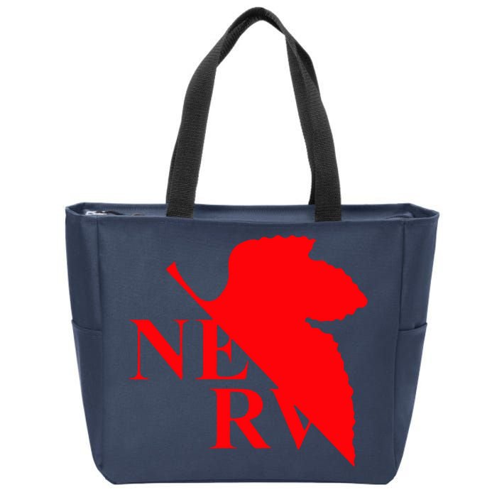 Neon Genesis Evangelion Nerv Logo Zip Tote Bag