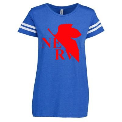 Neon Genesis Evangelion Nerv Logo Enza Ladies Jersey Football T-Shirt