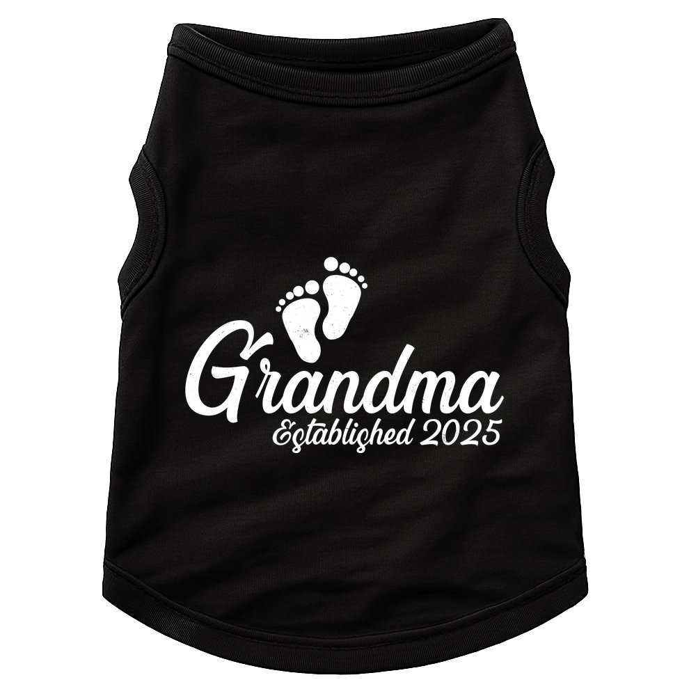 New Grandma Established 2025 Family Doggie Tank