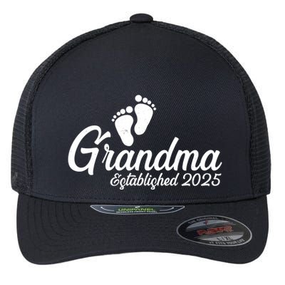 New Grandma Established 2025 Family Flexfit Unipanel Trucker Cap