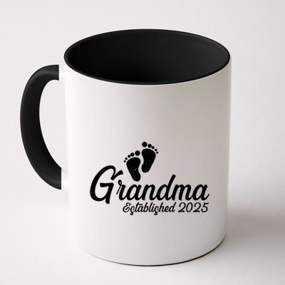 New Grandma Established 2025 Family Mug