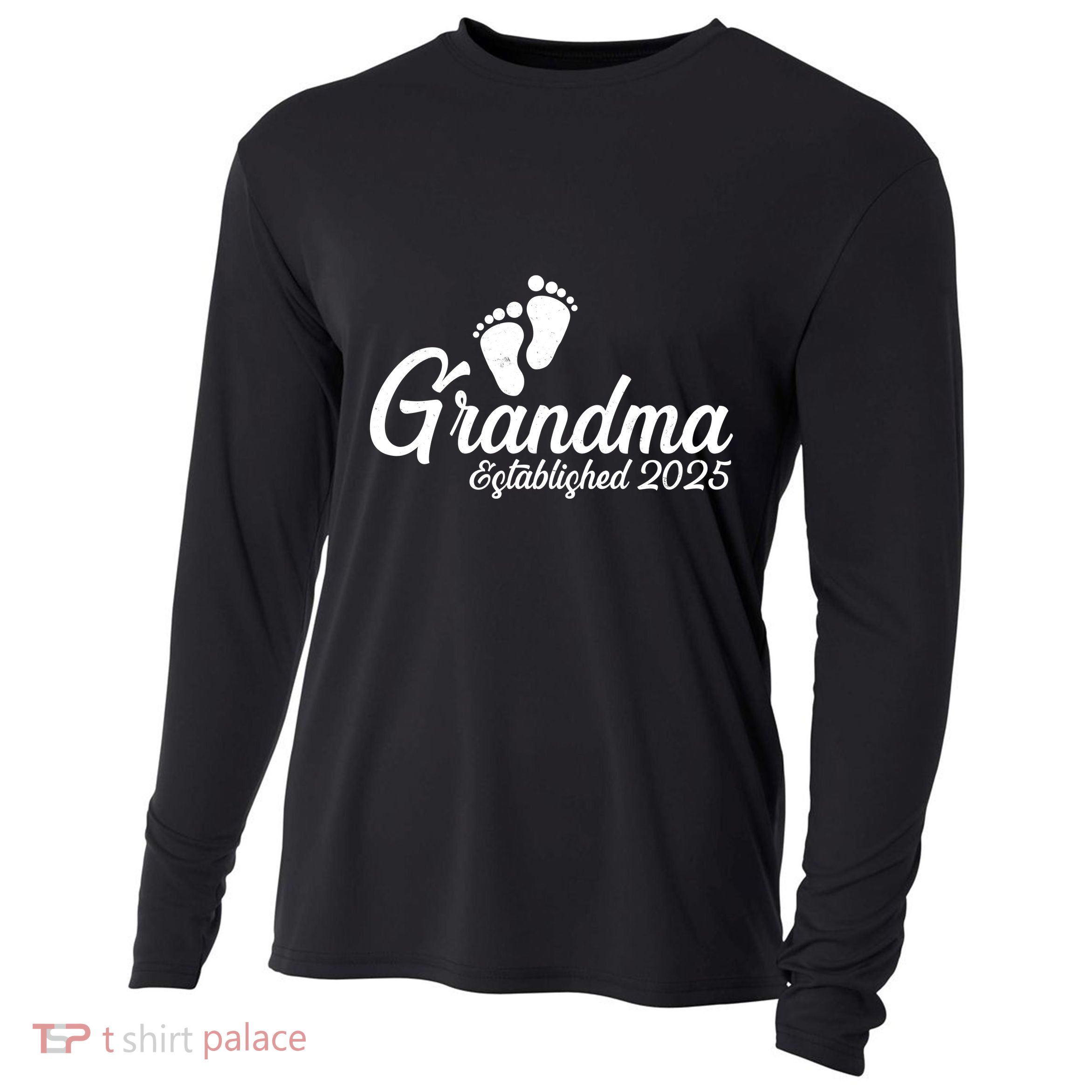 New Grandma Established 2025 Family Cooling Performance Long Sleeve Crew