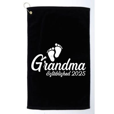 New Grandma Established 2025 Family Golf Towel