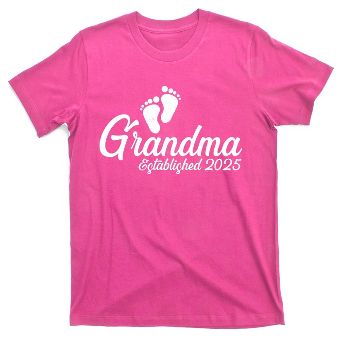 New Grandma Established 2025 Family T-Shirt