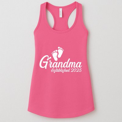 New Grandma Established 2025 Family Womens Tank Top