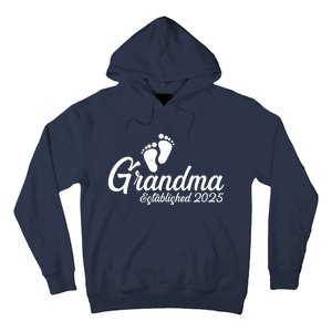 New Grandma Established 2025 Family Hoodie