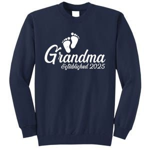 New Grandma Established 2025 Family Tall Sweatshirt