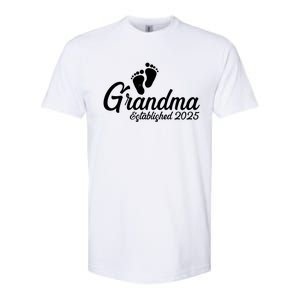 New Grandma Established 2025 Family Softstyle CVC T-Shirt