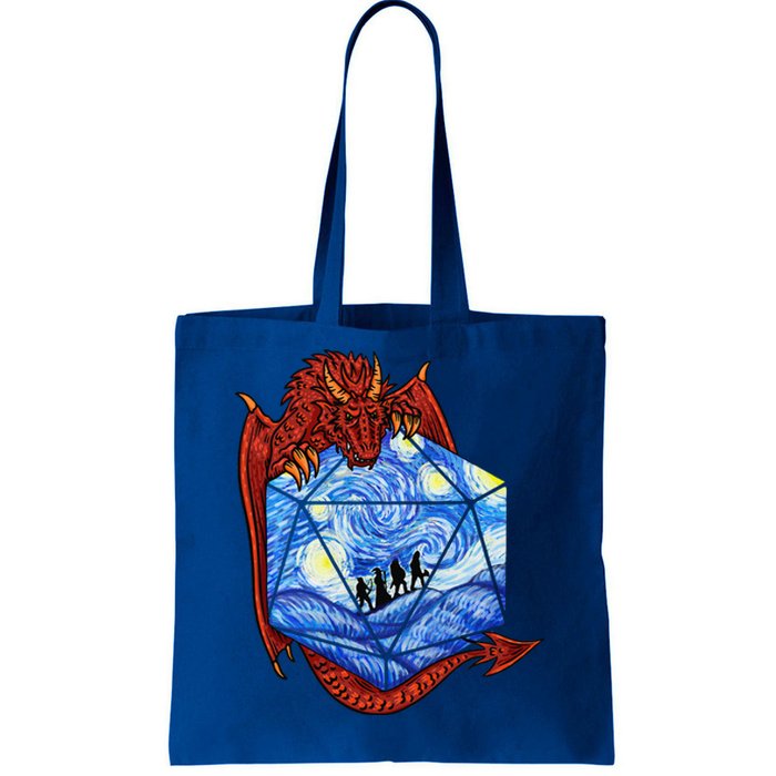 Nerdy Gamer Fantasy Art Starry Night Tote Bag