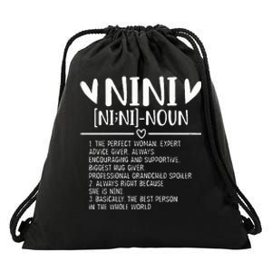 Nini Gifts From Grandchild Mothers Day Drawstring Bag