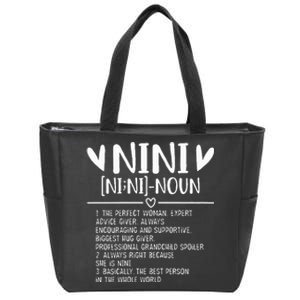 Nini Gifts From Grandchild Mothers Day Zip Tote Bag