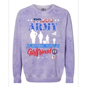 National Guard Friend Proud Army National Guard Us Flag Meaningful Gift Colorblast Crewneck Sweatshirt