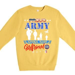 National Guard Friend Proud Army National Guard Us Flag Meaningful Gift Premium Crewneck Sweatshirt