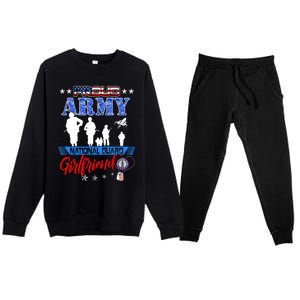 National Guard Friend Proud Army National Guard Us Flag Meaningful Gift Premium Crewneck Sweatsuit Set