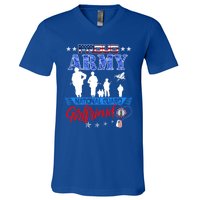 National Guard Friend Proud Army National Guard Us Flag Meaningful Gift V-Neck T-Shirt