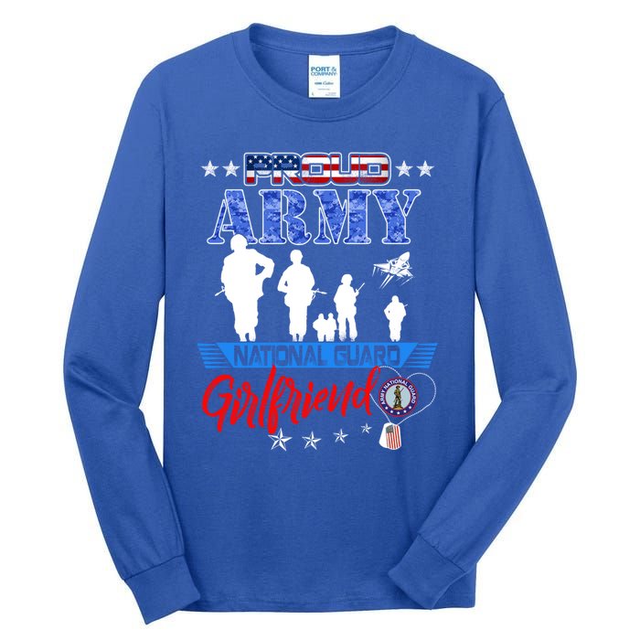 National Guard Friend Proud Army National Guard Us Flag Meaningful Gift Tall Long Sleeve T-Shirt