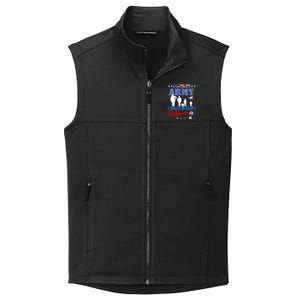 National Guard Friend Proud Army National Guard Us Flag Meaningful Gift Collective Smooth Fleece Vest