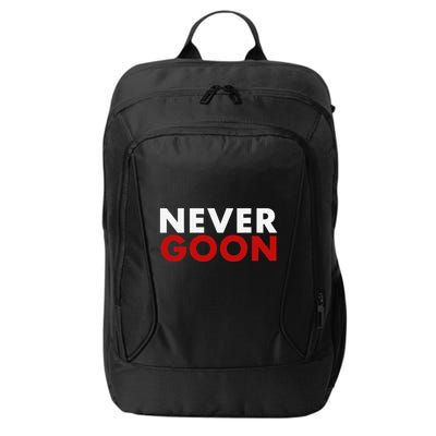 Never Goon Funny Gym Meme Never Goon City Backpack