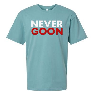 Never Goon Funny Gym Meme Never Goon Sueded Cloud Jersey T-Shirt