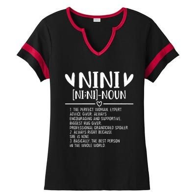 Nini Gifts From Grandchild Mothers Day Ladies Halftime Notch Neck Tee