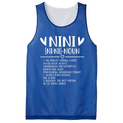 Nini Gifts From Grandchild Mothers Day Mesh Reversible Basketball Jersey Tank