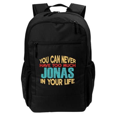 Novelty Given First Name Named Custom Merch Jonas Joke Item  Daily Commute Backpack