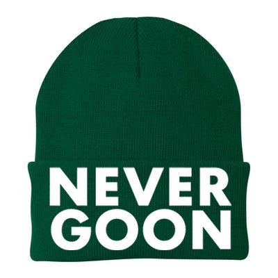 Never Goon Funny Gym Meme Never Goon Knit Cap Winter Beanie