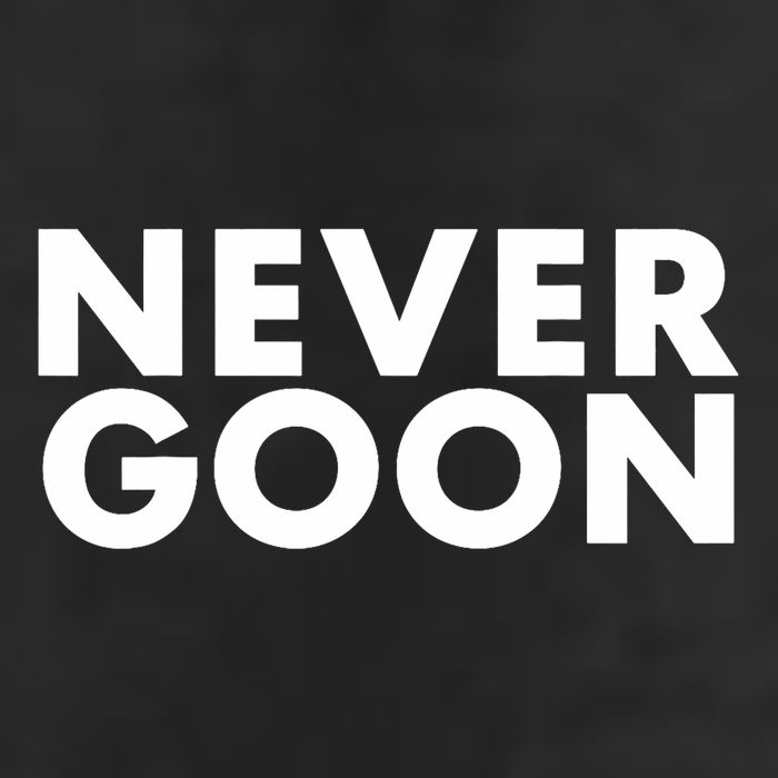 Never Goon Funny Gym Meme Never Goon 7 Panel Mesh Trucker Snapback Hat
