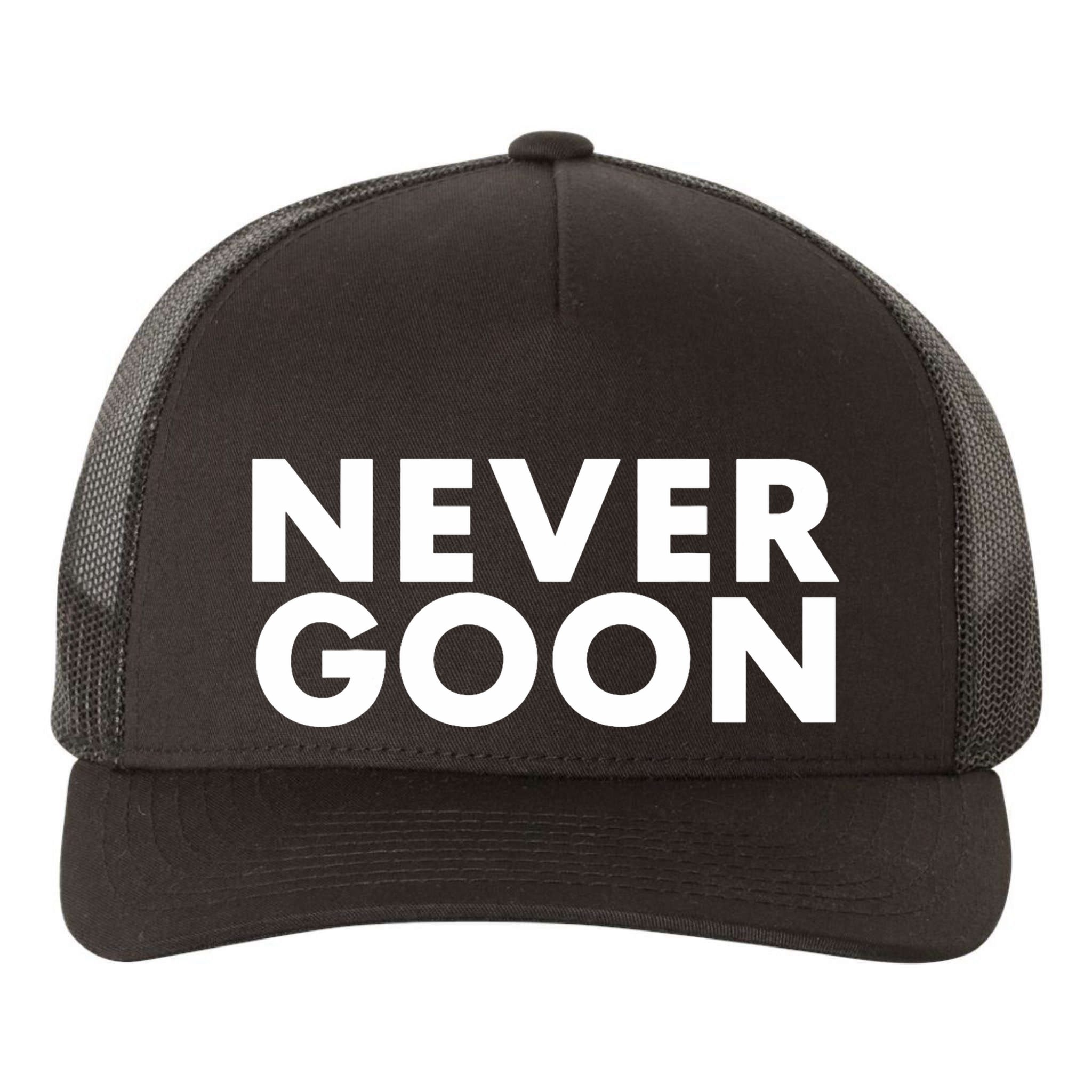 Never Goon Funny Gym Meme Never Goon Yupoong Adult 5-Panel Trucker Hat