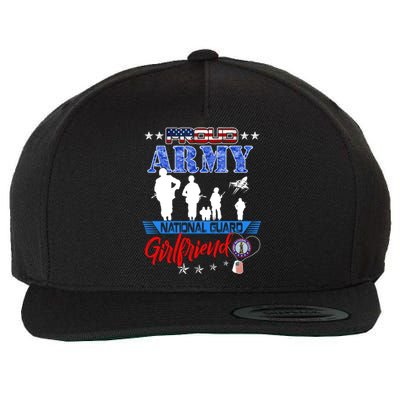 National Guard Friend Proud Army National Guard Us Flag Gift Wool Snapback Cap