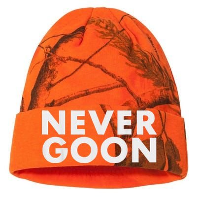 Never Goon Funny Gym Meme Never Goon Kati Licensed 12" Camo Beanie