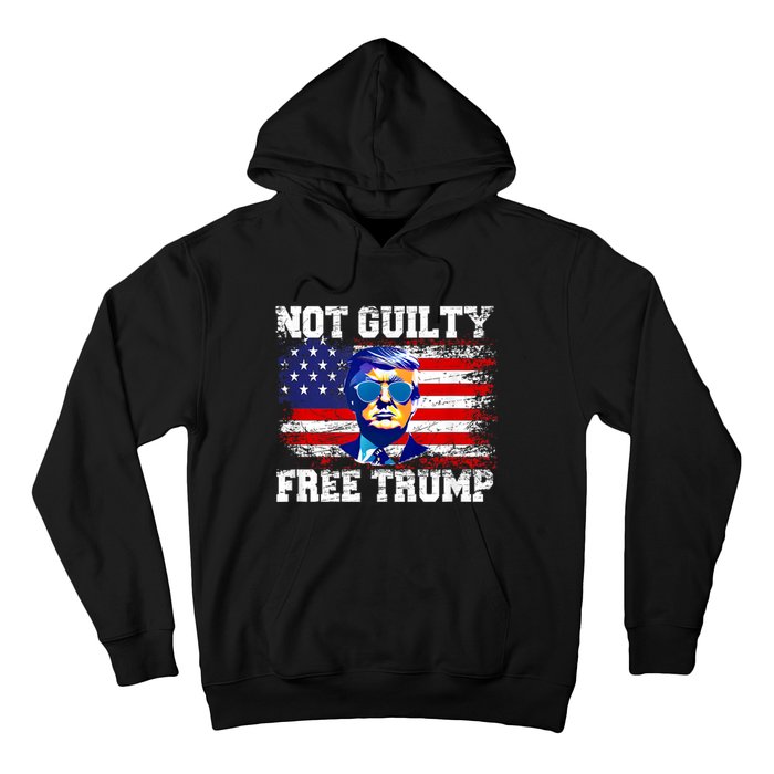 Not Guilty Free Trump I Stand With Trump 4th Of July Hoodie