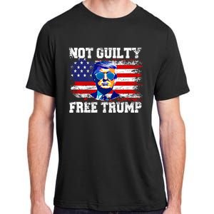 Not Guilty Free Trump I Stand With Trump 4th Of July Adult ChromaSoft Performance T-Shirt