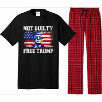 Not Guilty Free Trump I Stand With Trump 4th Of July Pajama Set