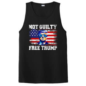 Not Guilty Free Trump I Stand With Trump 4th Of July PosiCharge Competitor Tank