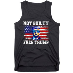 Not Guilty Free Trump I Stand With Trump 4th Of July Tank Top