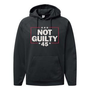 Not Guilty Free Trump 2024 Performance Fleece Hoodie