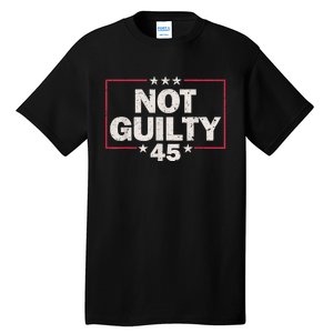 Not Guilty Free Trump 2024 Tall T-Shirt