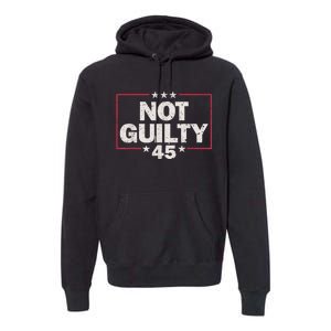 Not Guilty Free Trump 2024 Premium Hoodie