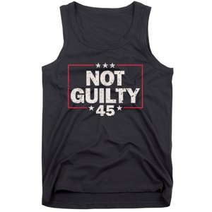 Not Guilty Free Trump 2024 Tank Top