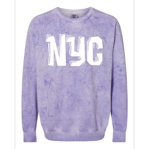 Nyc Great Gift Cool Hooded Gift College New York City Colorblast Crewneck Sweatshirt