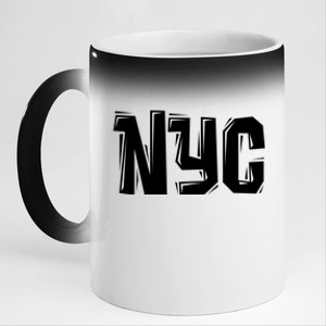 Nyc Great Gift Cool Hooded Gift College New York City 11oz Black Color Changing Mug