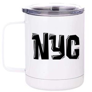 Nyc Great Gift Cool Hooded Gift College New York City 12 oz Stainless Steel Tumbler Cup