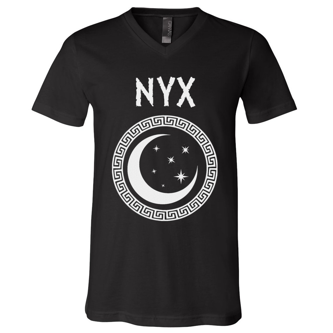 Nyx Greek Goddess Of Night Symbol V-Neck T-Shirt