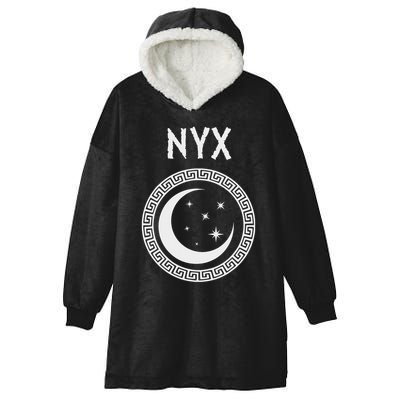 Nyx Greek Goddess Of Night Symbol Hooded Wearable Blanket